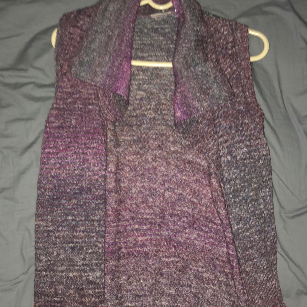 Long sweater material vest